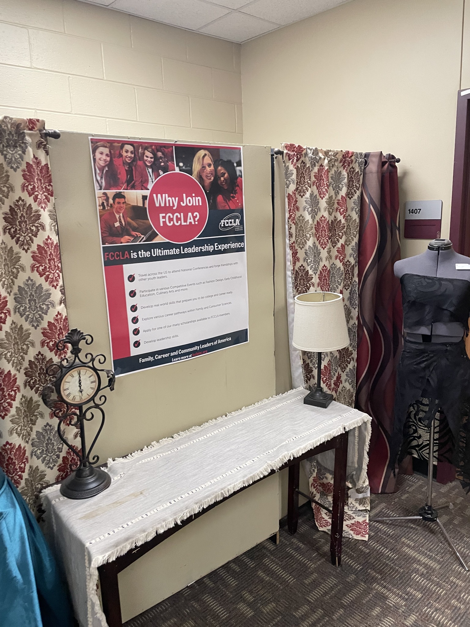 Magnolia West High School FCCLA and student leadership display