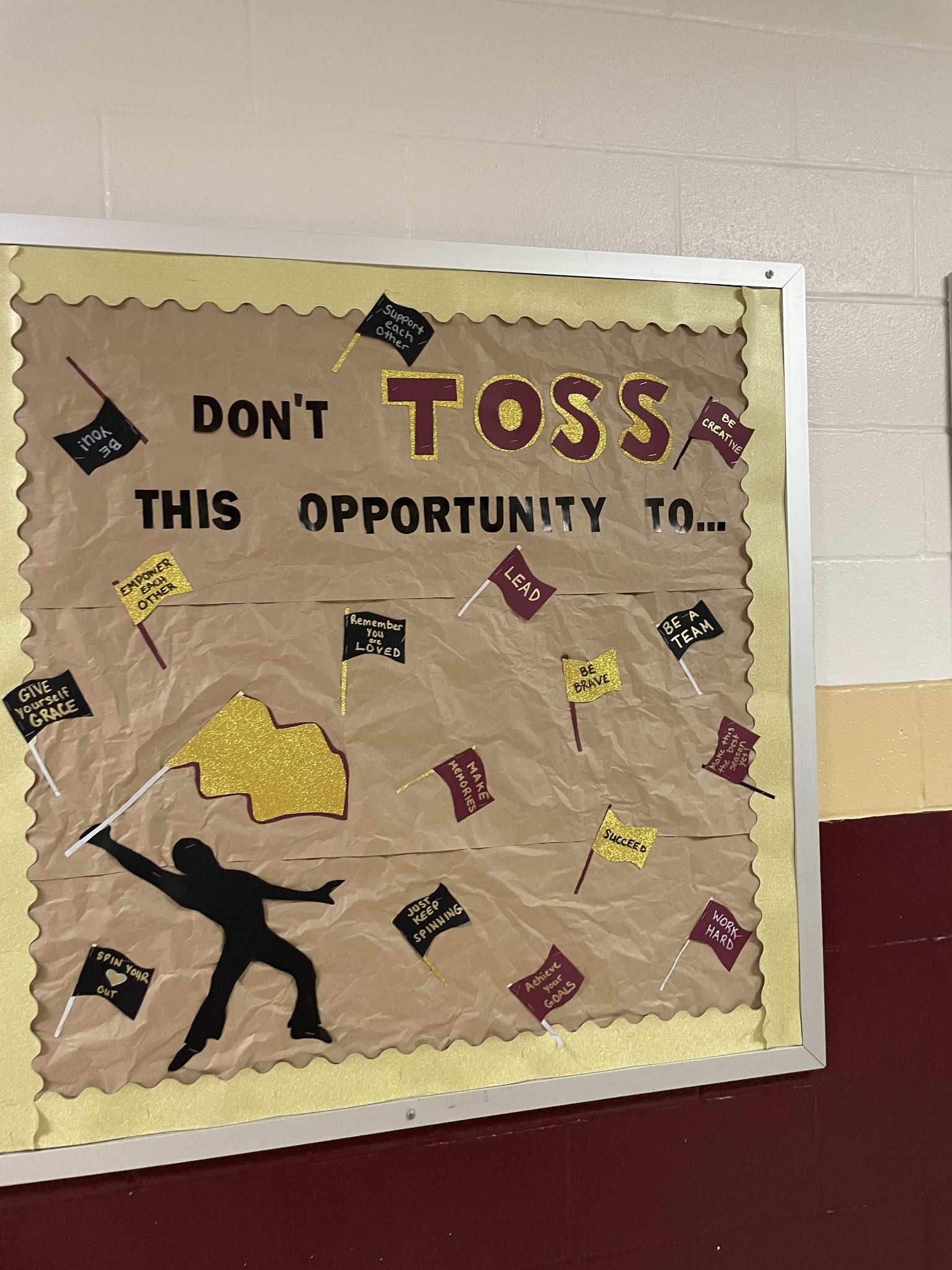 Magnolia West High School campus culture and student development display